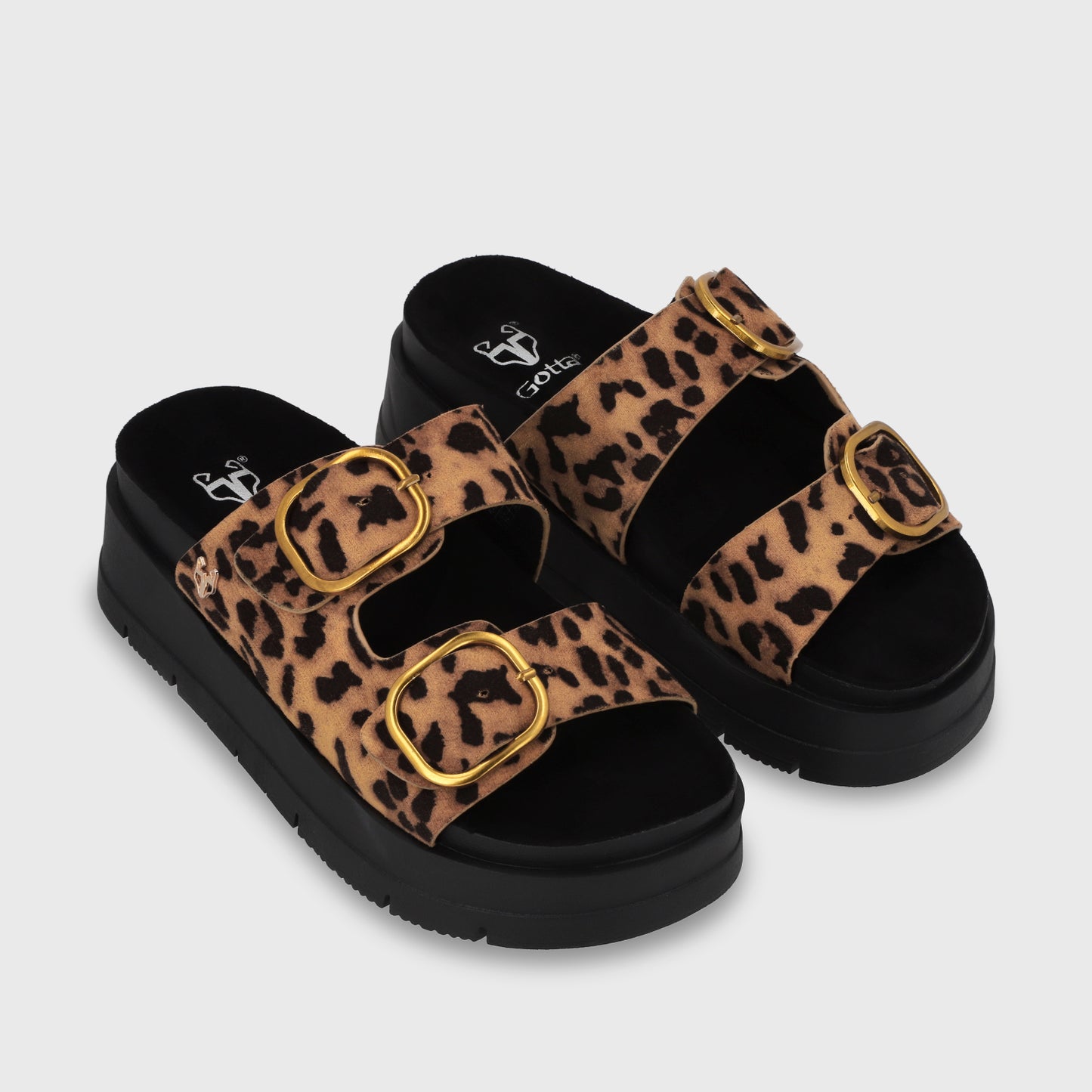 Sandalia Plataforma Leopardo Mujer 55230