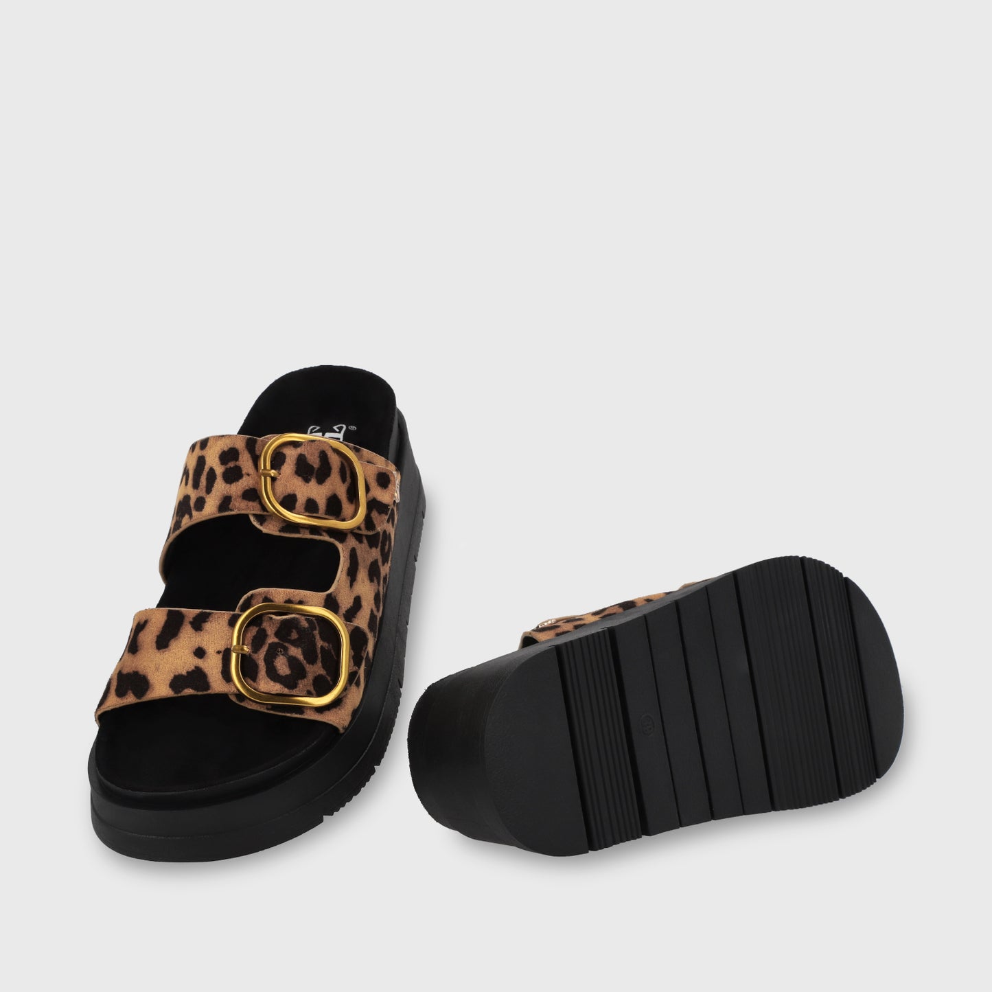 Sandalia Plataforma Leopardo Mujer 55230