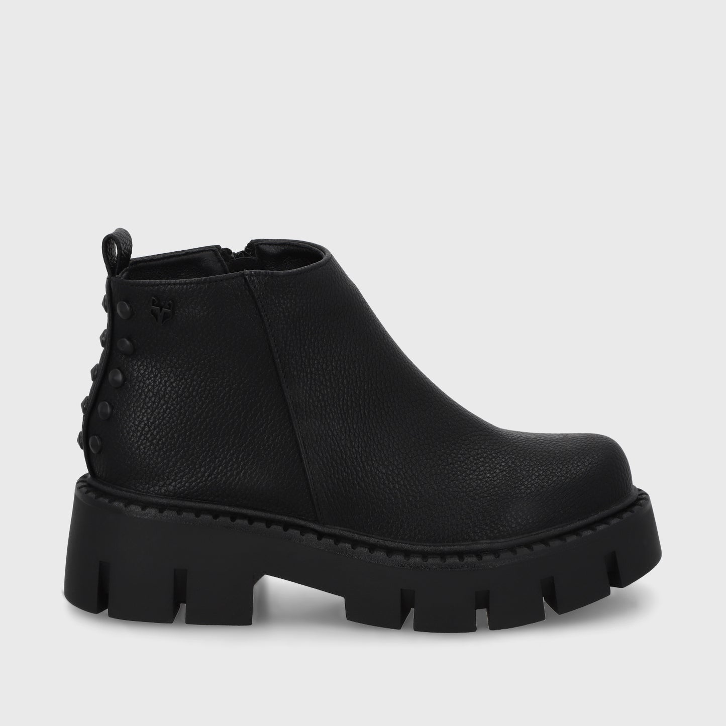 Botin Plataforma Negro Mujer 55260