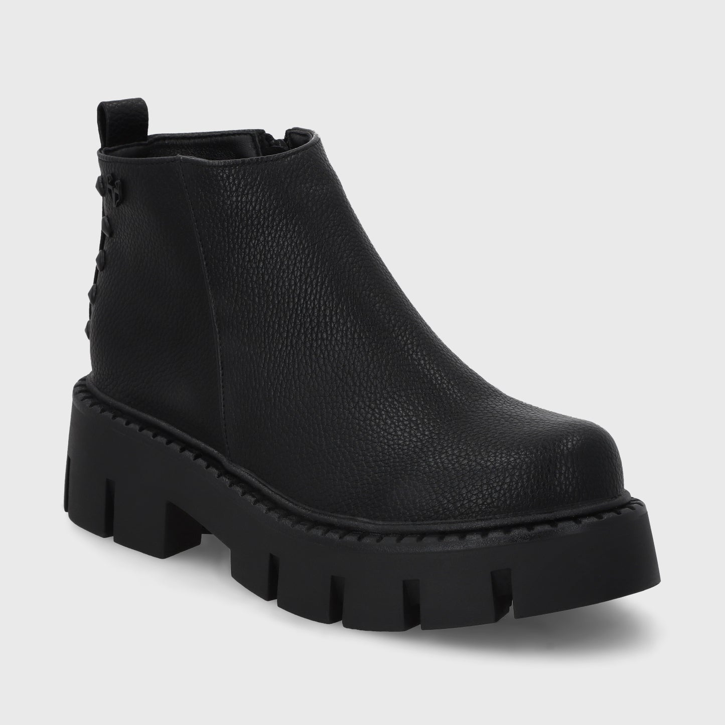 Botin Plataforma Negro Mujer 55260