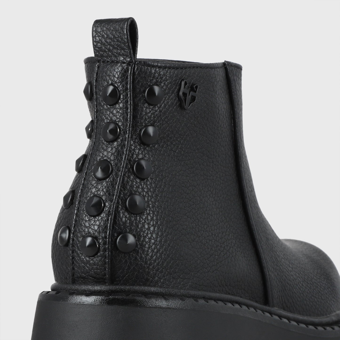 Botin Plataforma Negro Mujer 55260
