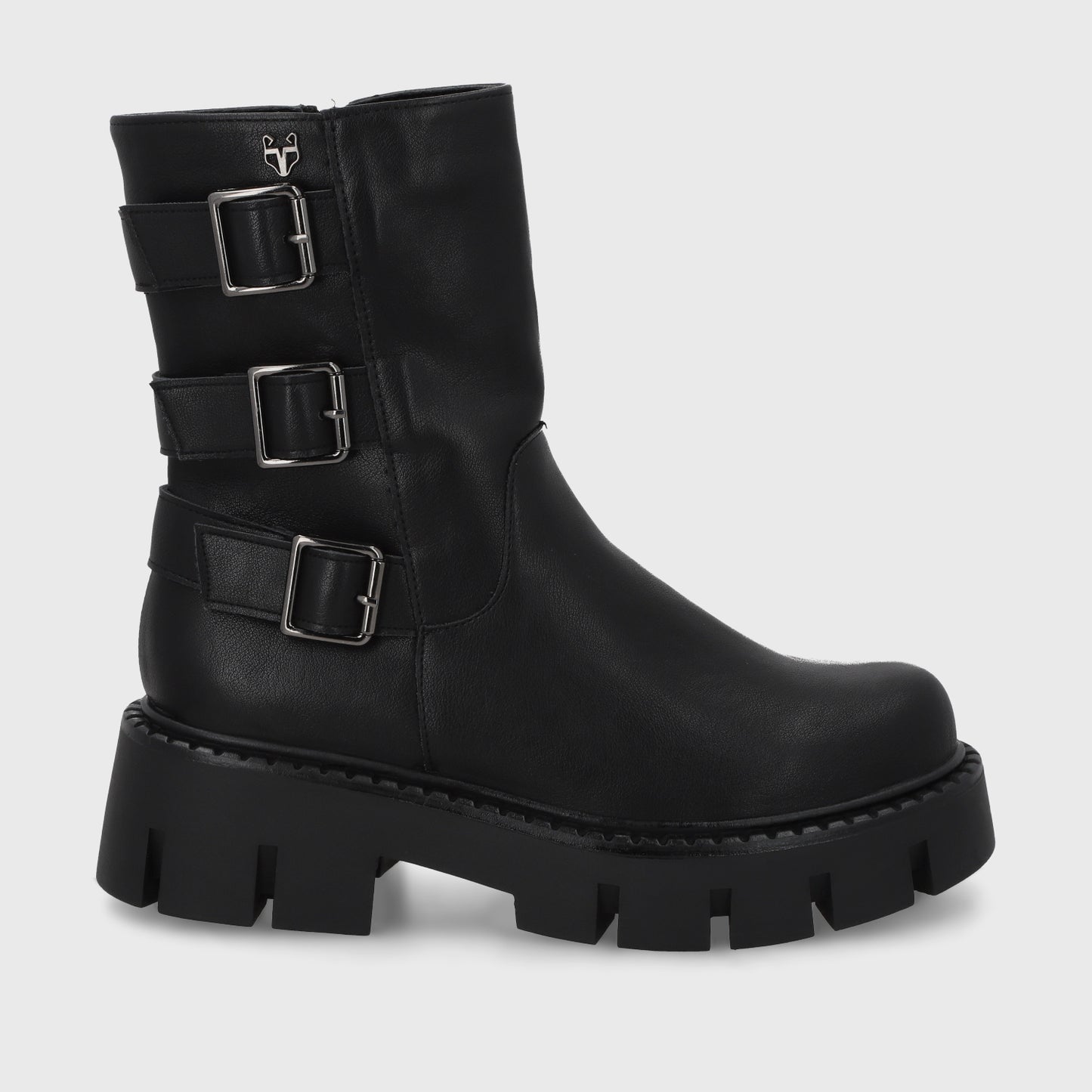 Botin Plataforma Negro Mujer 55261