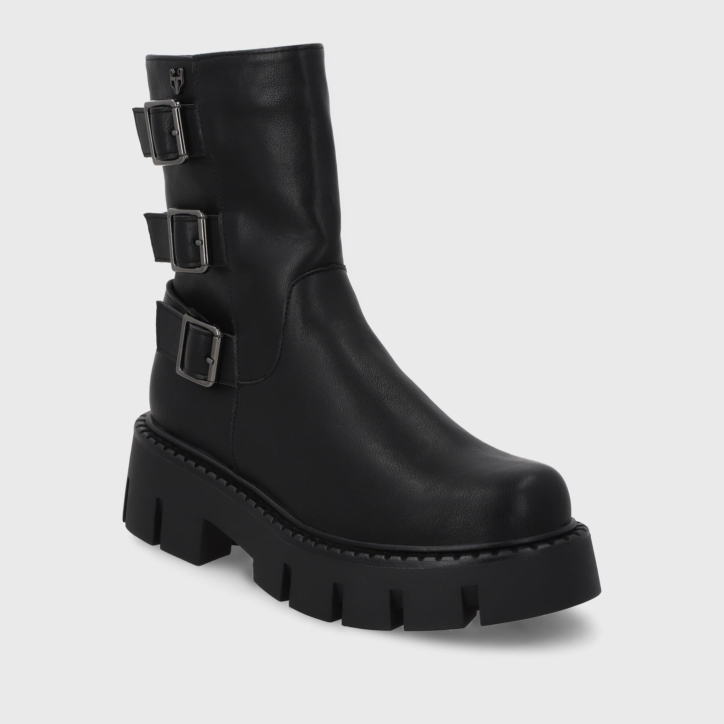 Botin Plataforma Negro Mujer 55261