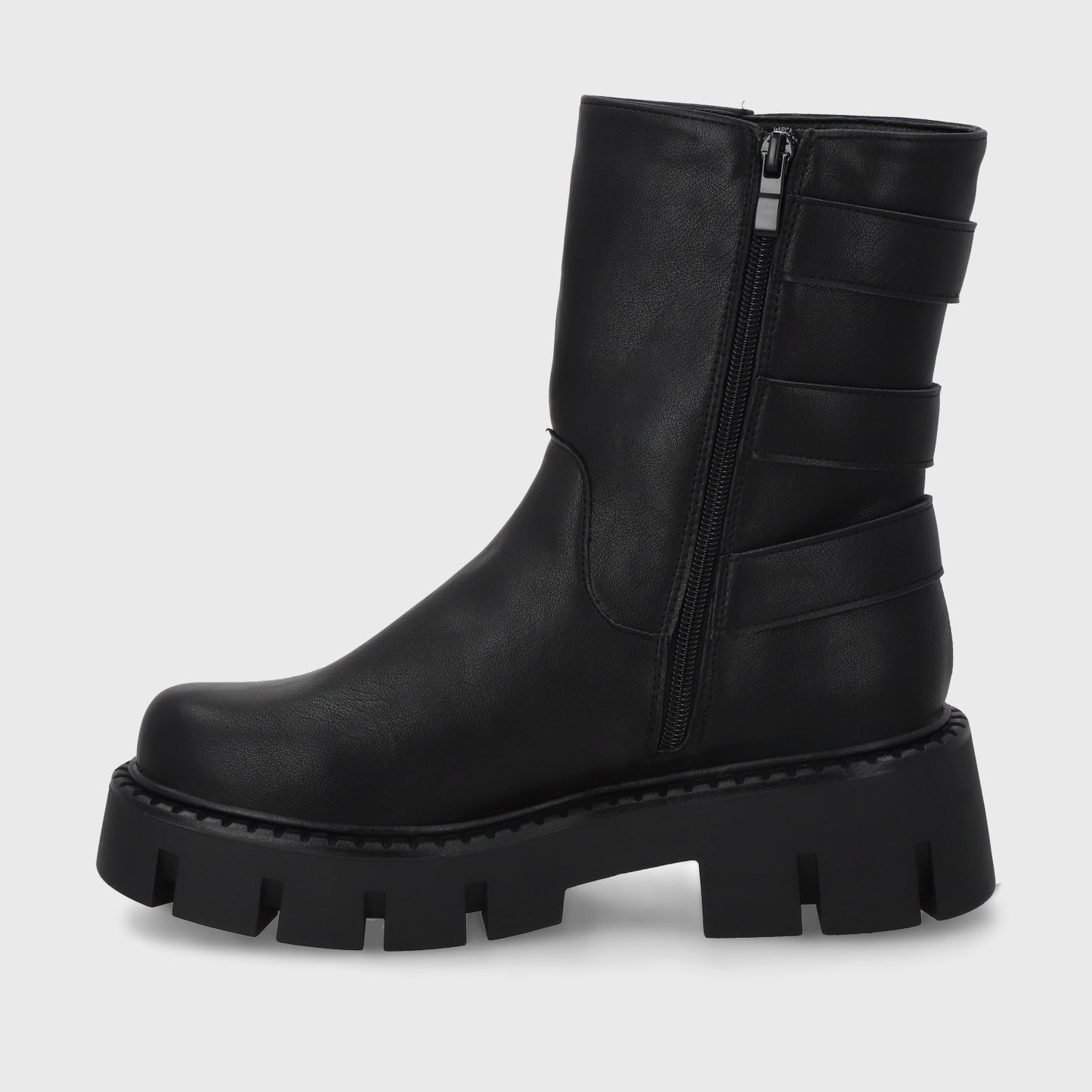 Botin Plataforma Negro Mujer 55261