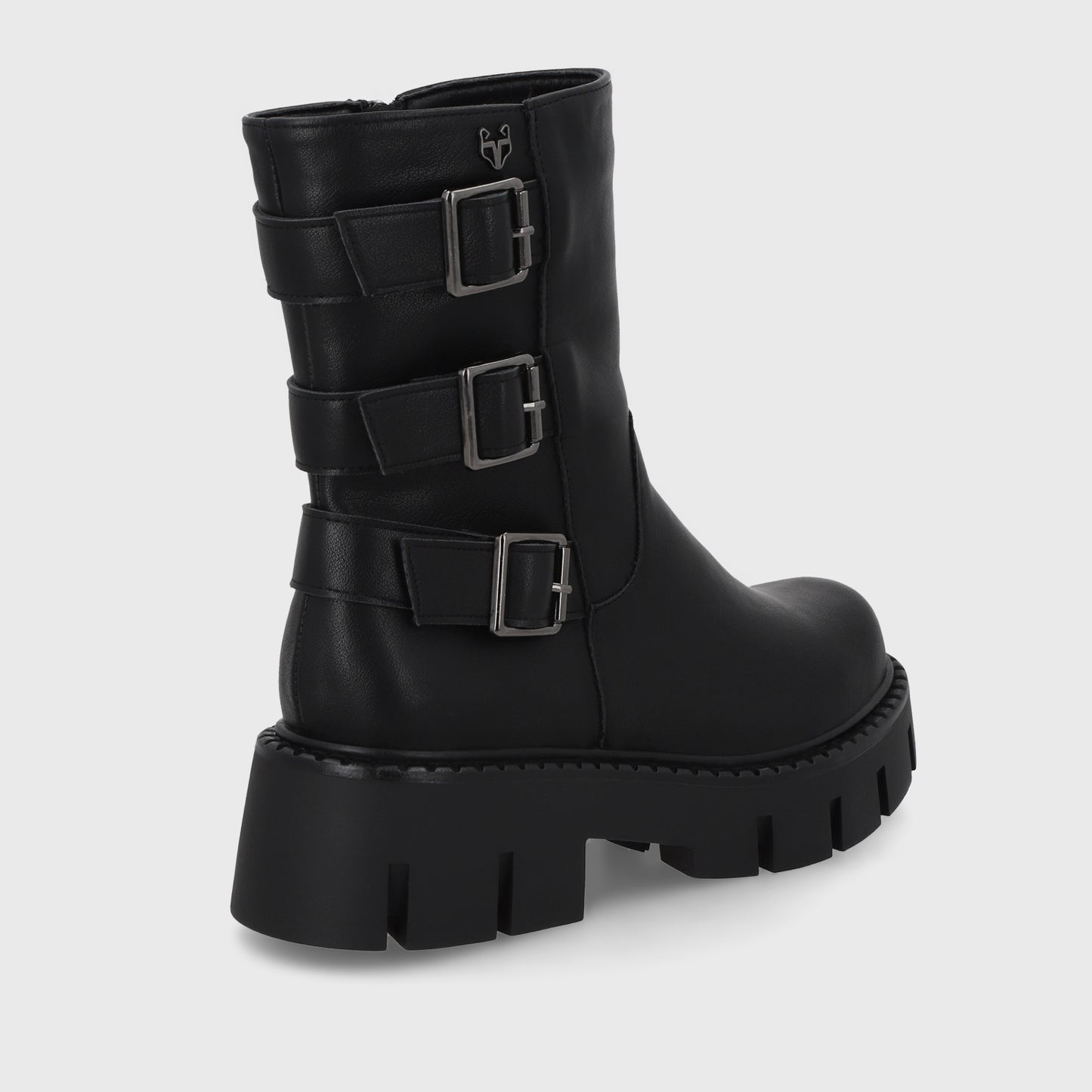 Botin Plataforma Negro Mujer 55261