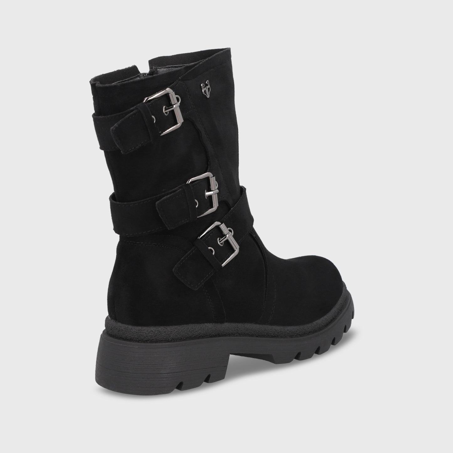 Botin Plataforma Negro Mujer 55280