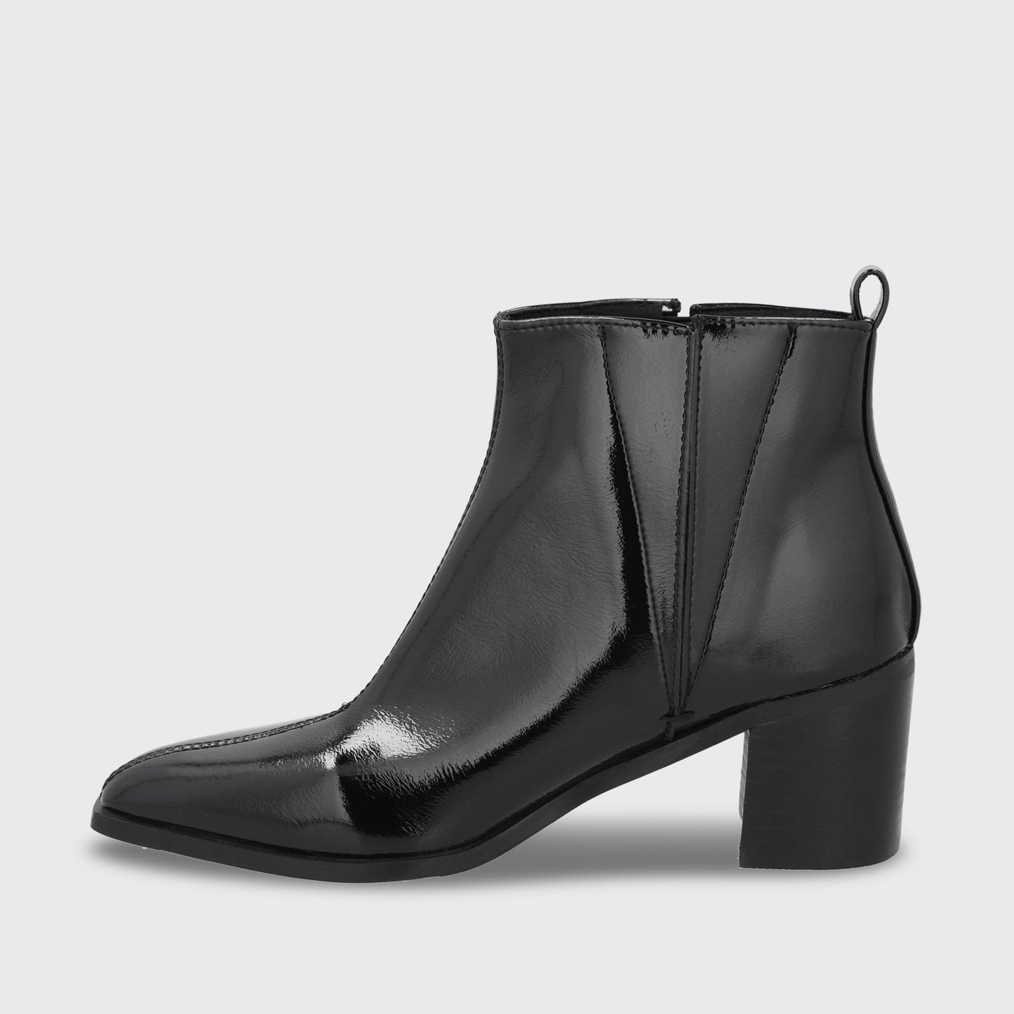 Botin Taco Negro Mujer 55300