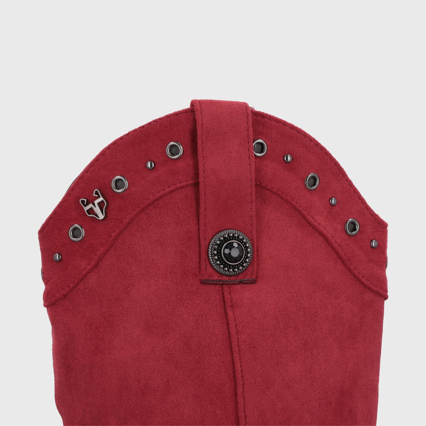Bota Taco Roja Mujer 55301