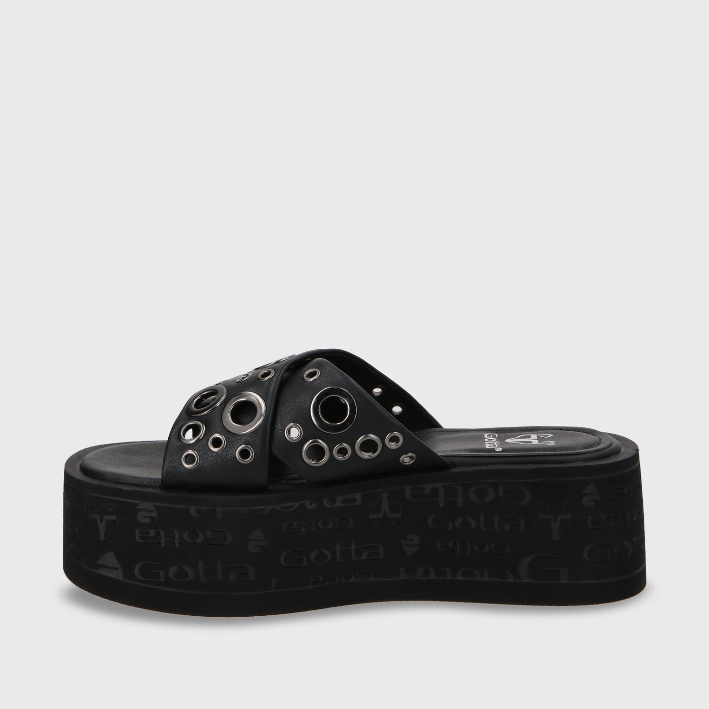 Sandalia Plataforma Negro Mujer 55931