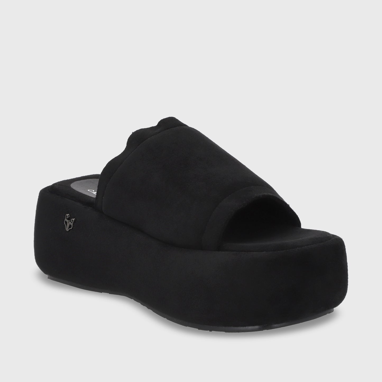 Sandalia Plataforma Negro Mujer 55960
