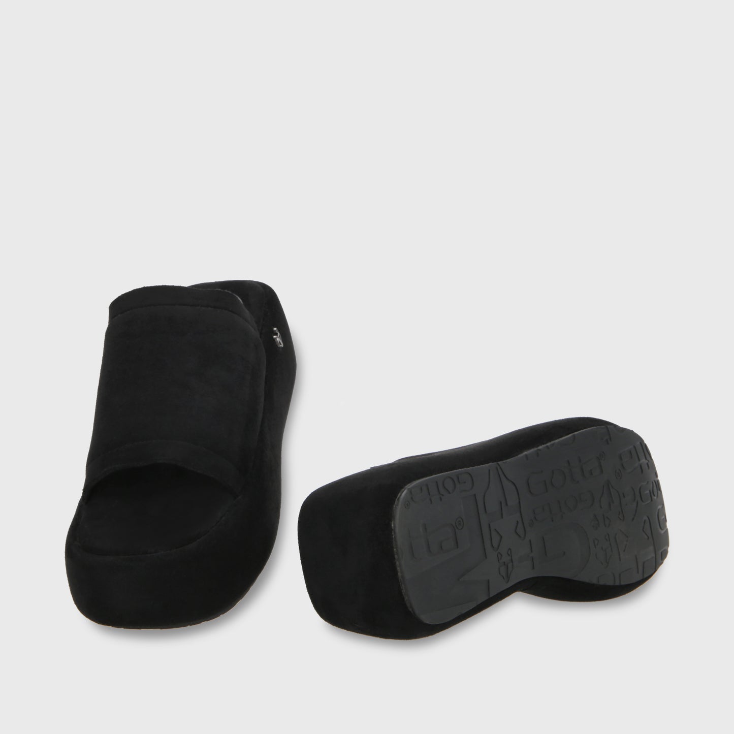Sandalia Plataforma Negro Mujer 55960
