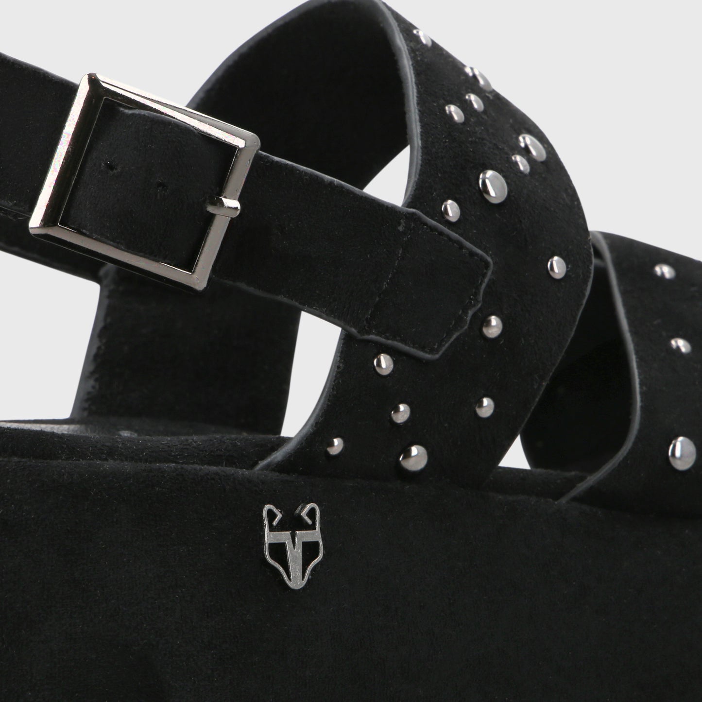 Sandalia Plataforma Negro Mujer 55962
