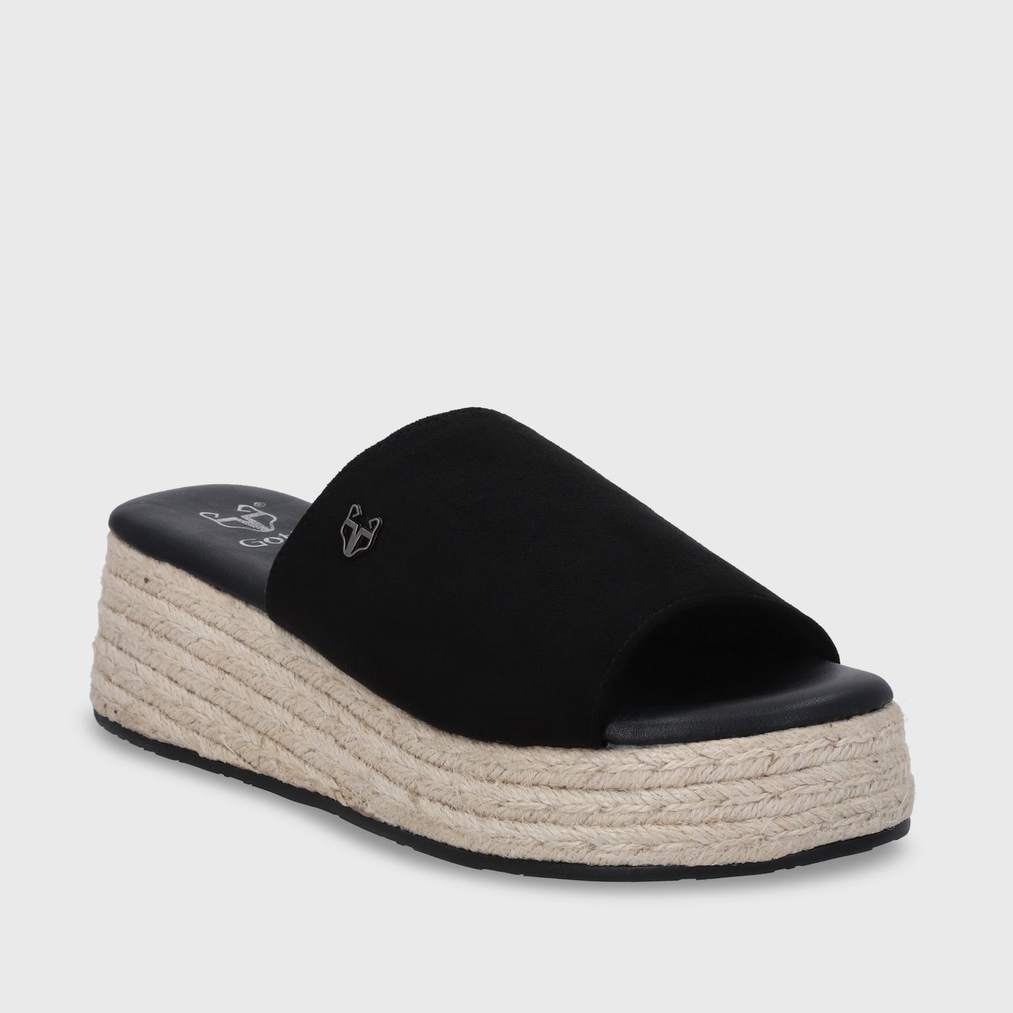 Sandalia Plataforma Negro Mujer 55971
