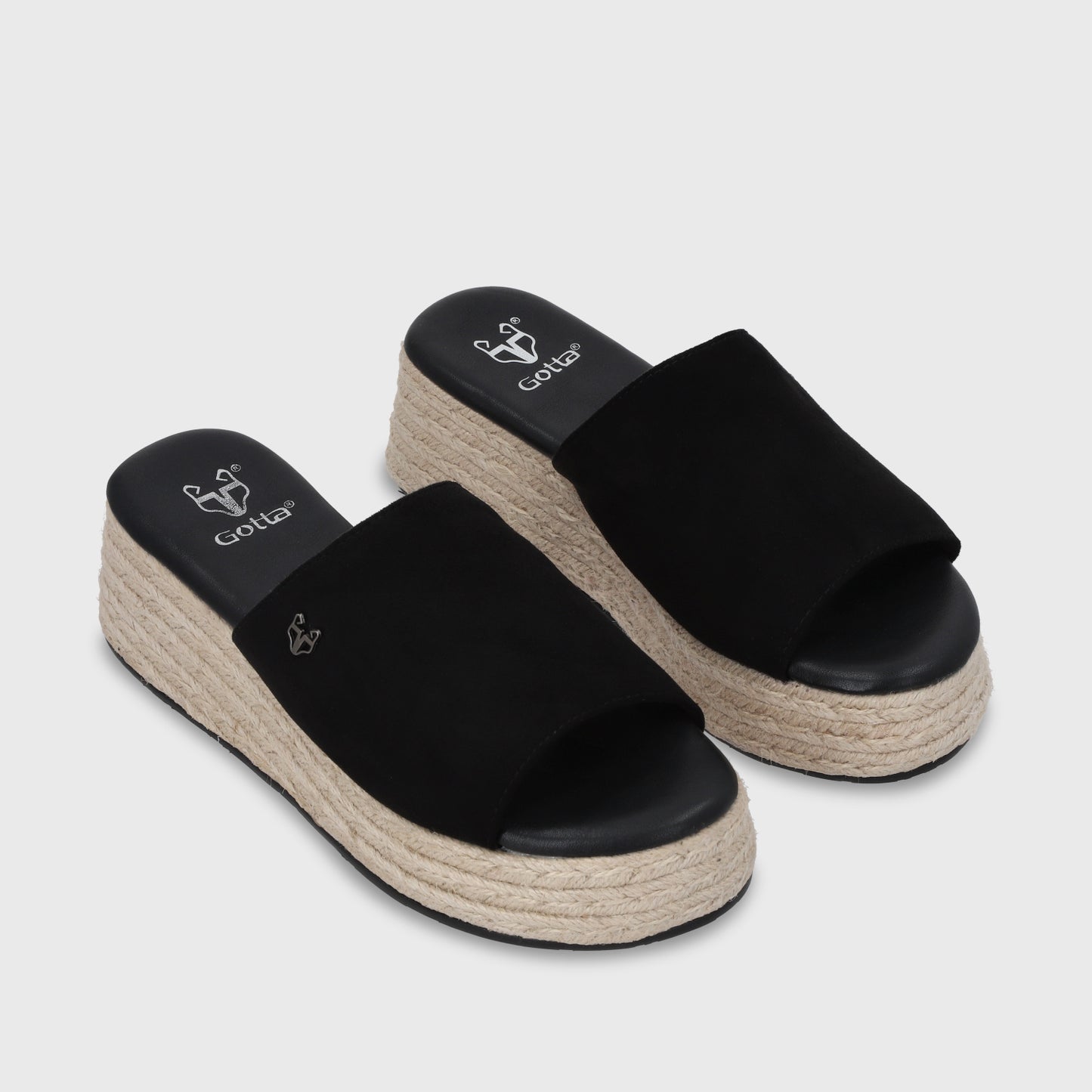 Sandalia Plataforma Negro Mujer 55971