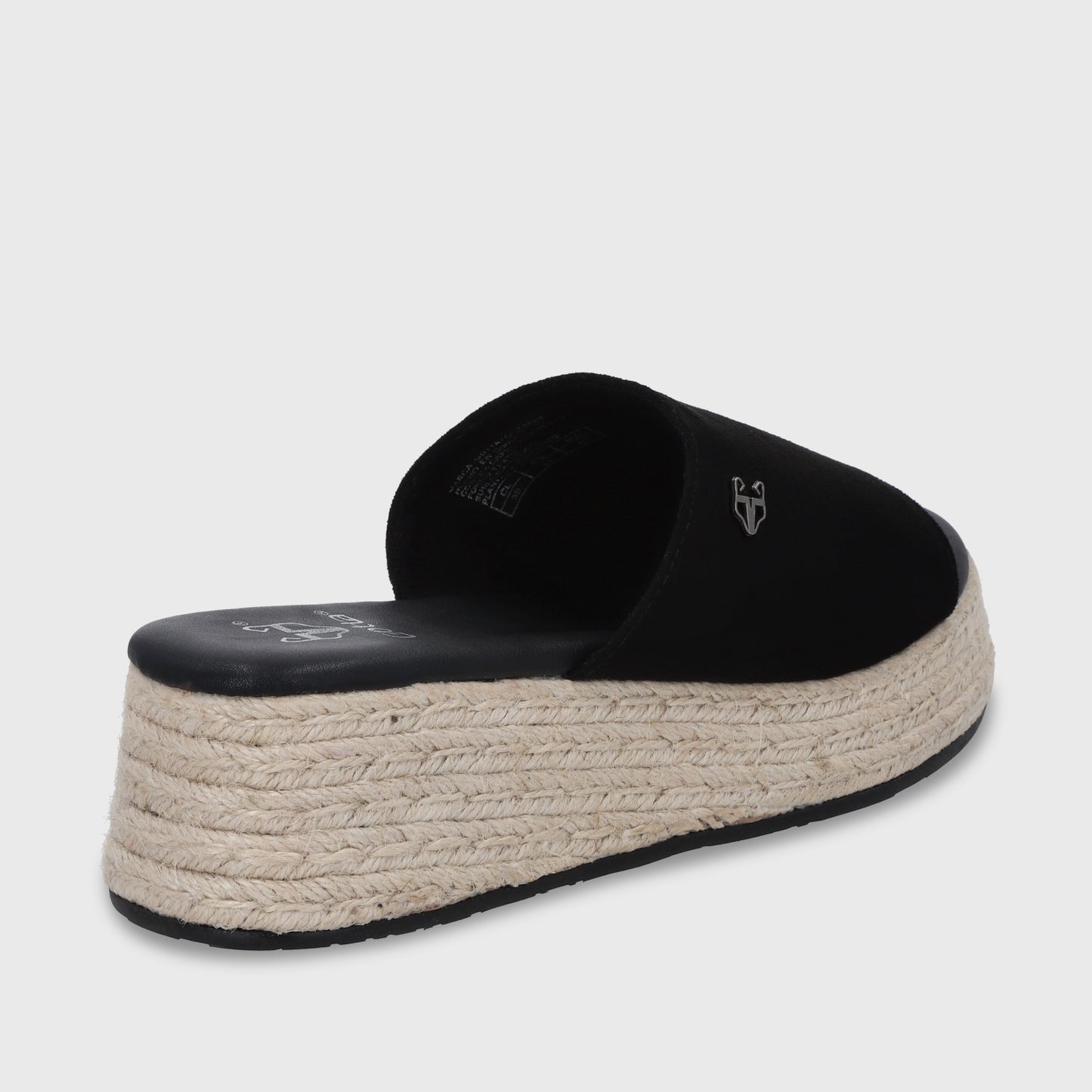 Sandalia Plataforma Negro Mujer 55971