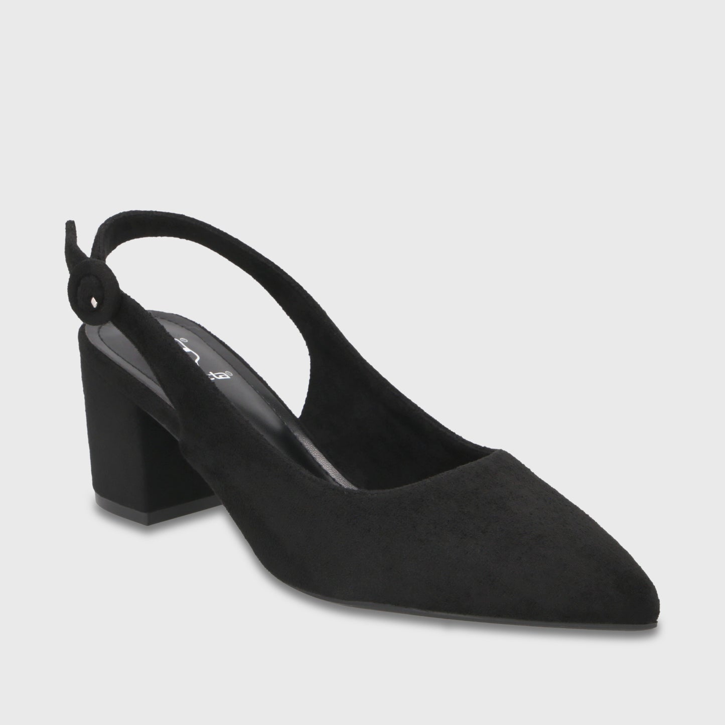 Zapato Taco Negro Mujer 64040