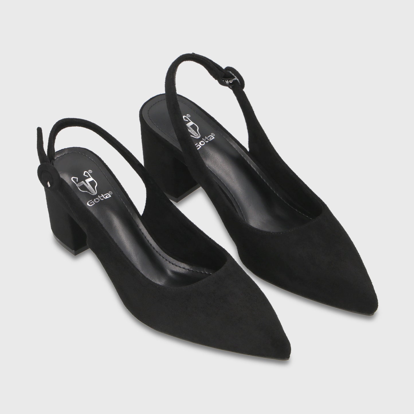 Zapato Taco Negro Mujer 64040