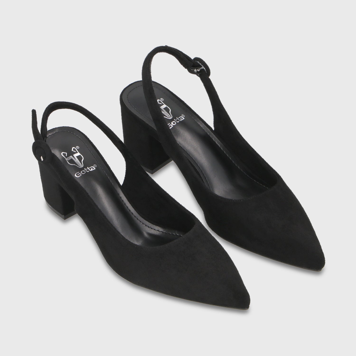 Zapato Taco Negro Mujer 64040