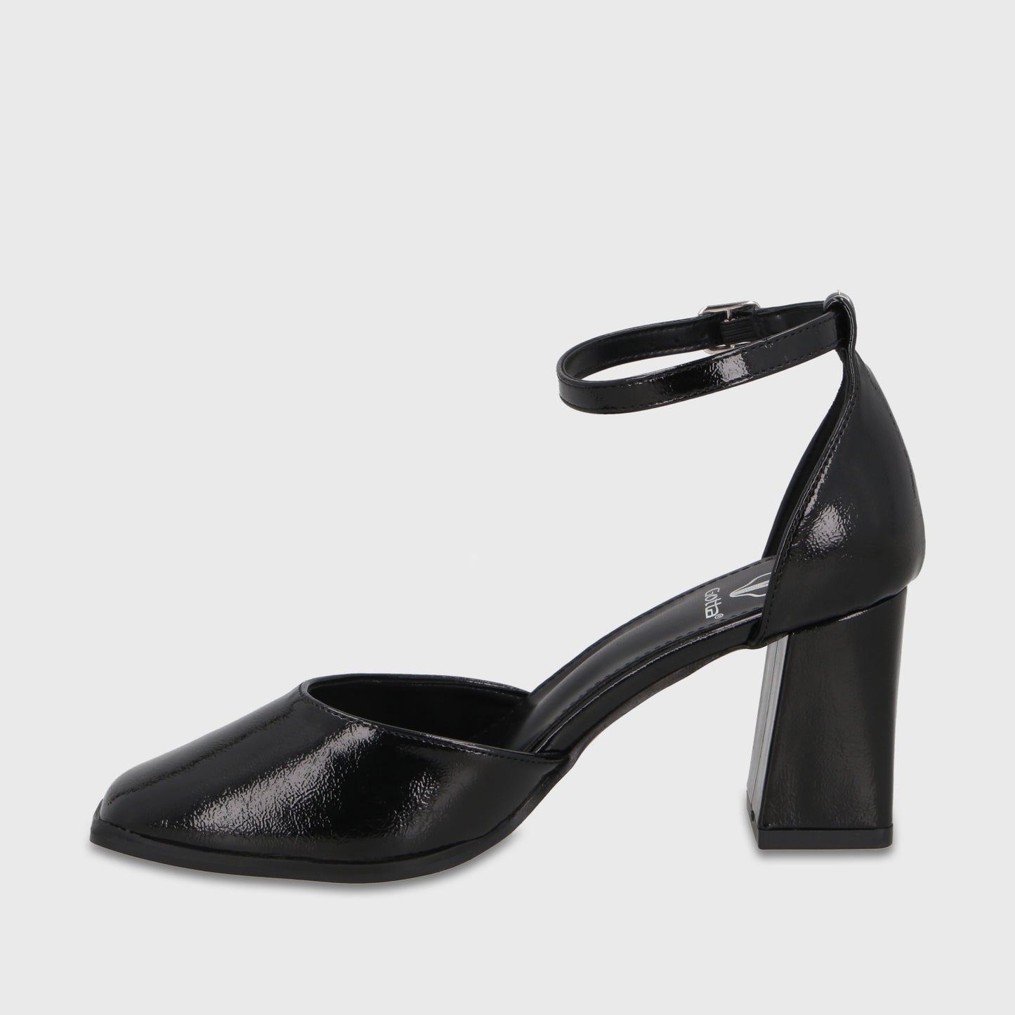 Zapato Taco Negro Mujer 64090