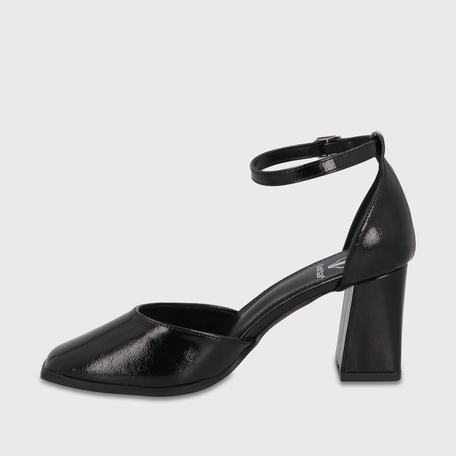 Zapato Taco Negro Mujer 64090