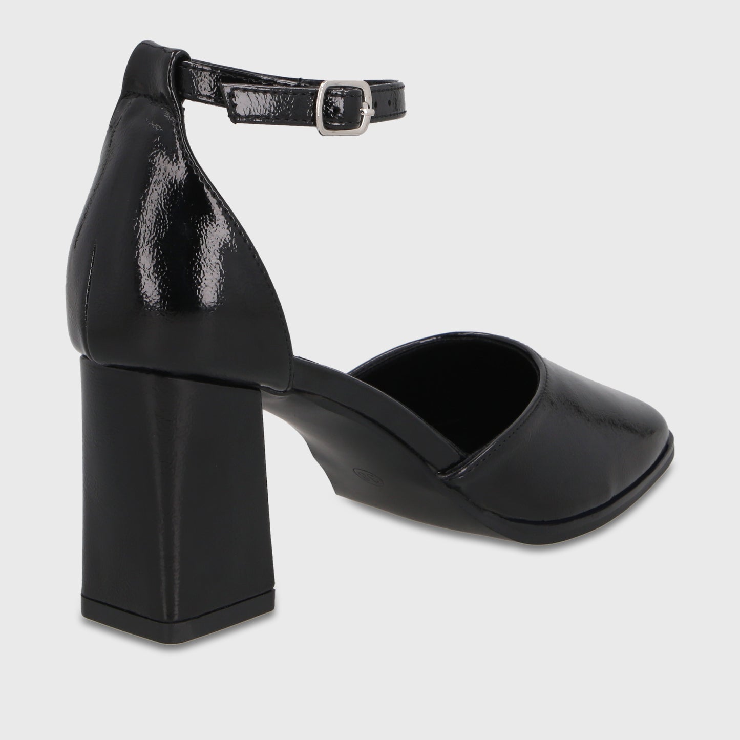 Zapato Taco Negro Mujer 64090