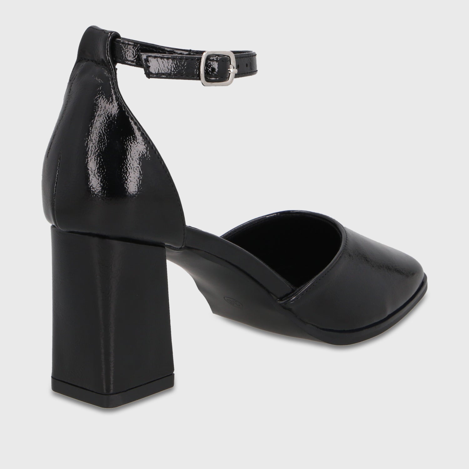 Zapato Taco Negro Mujer 64090