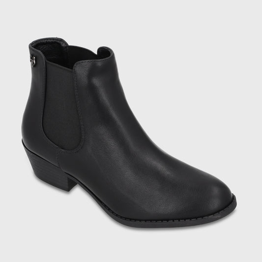 Botin Taco Negro Mujer 6418001