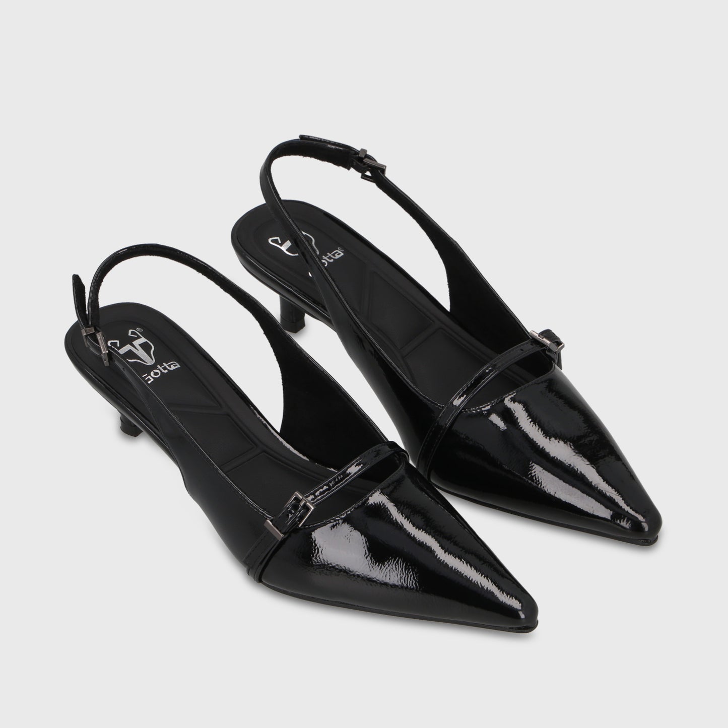 Zapato Taco Negro Mujer 64800