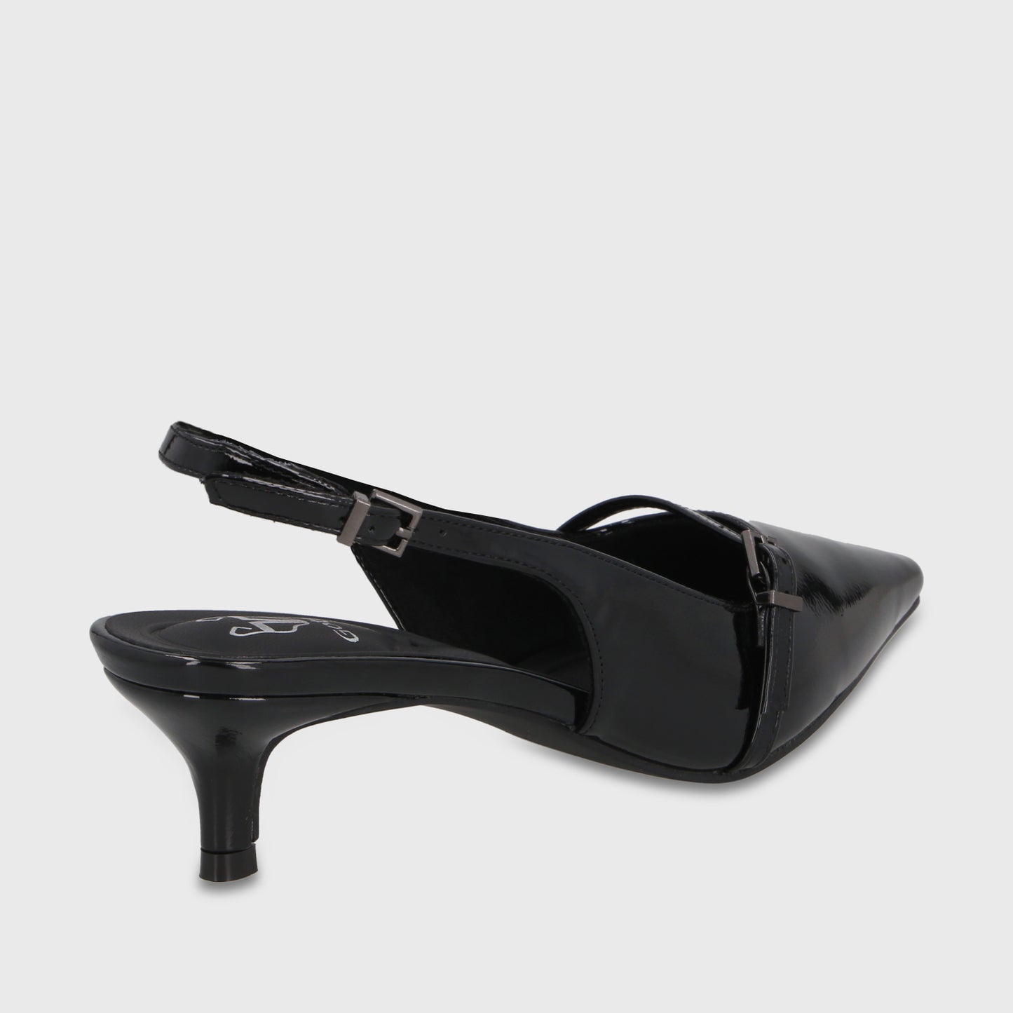 Zapato Taco Negro Mujer 64800