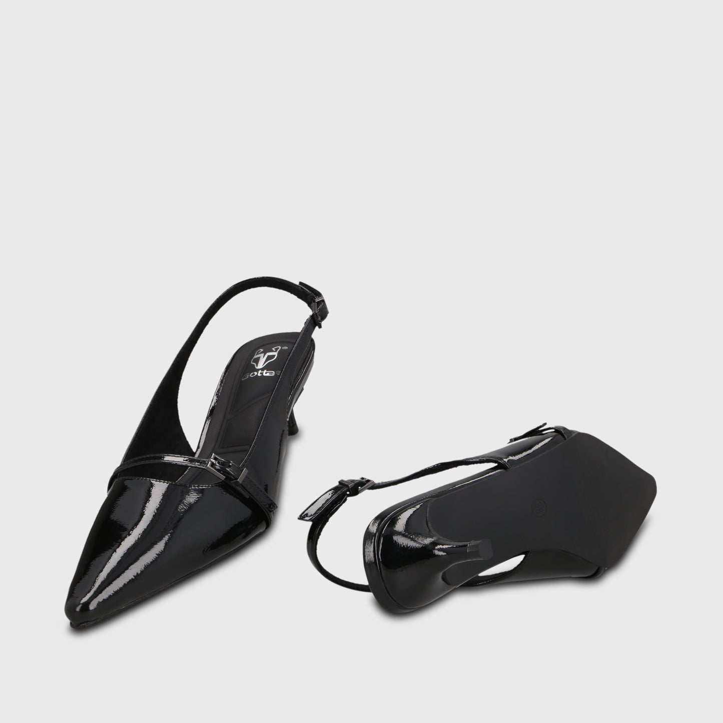 Zapato Taco Negro Mujer 64800