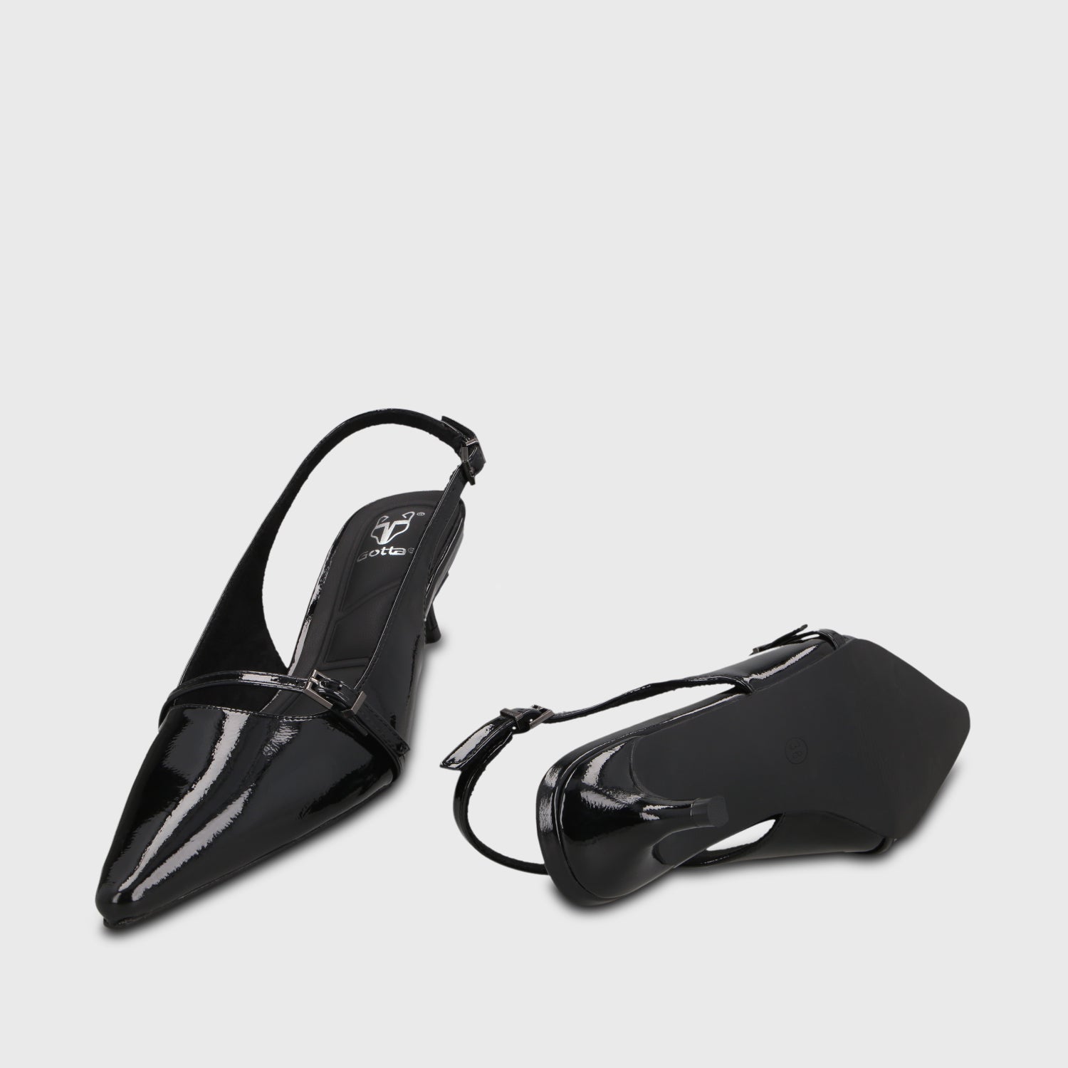 Zapato Taco Negro Mujer 64800