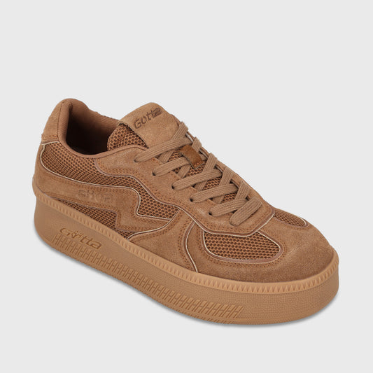 Zapatilla Plataforma Camel Mujer Marlene