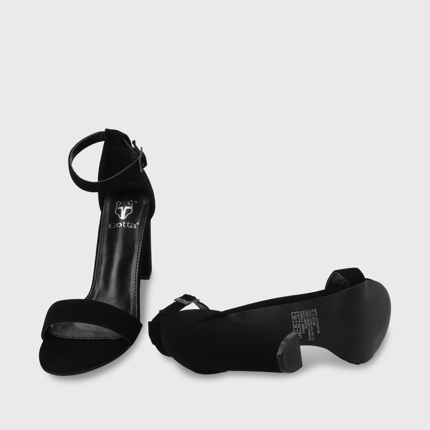 Sandalia Negra Mujer 86123