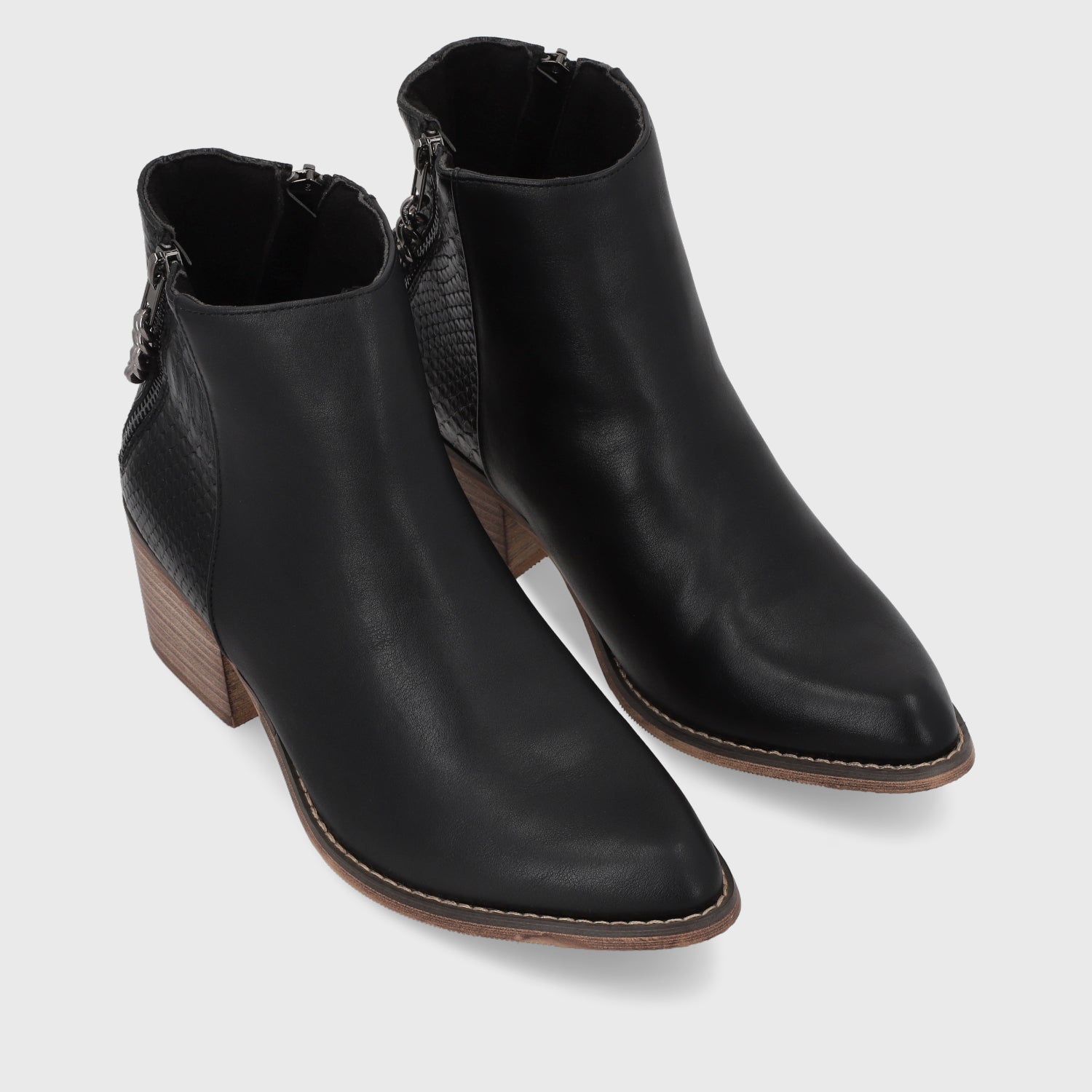 Botín Negro Mujer 9722A