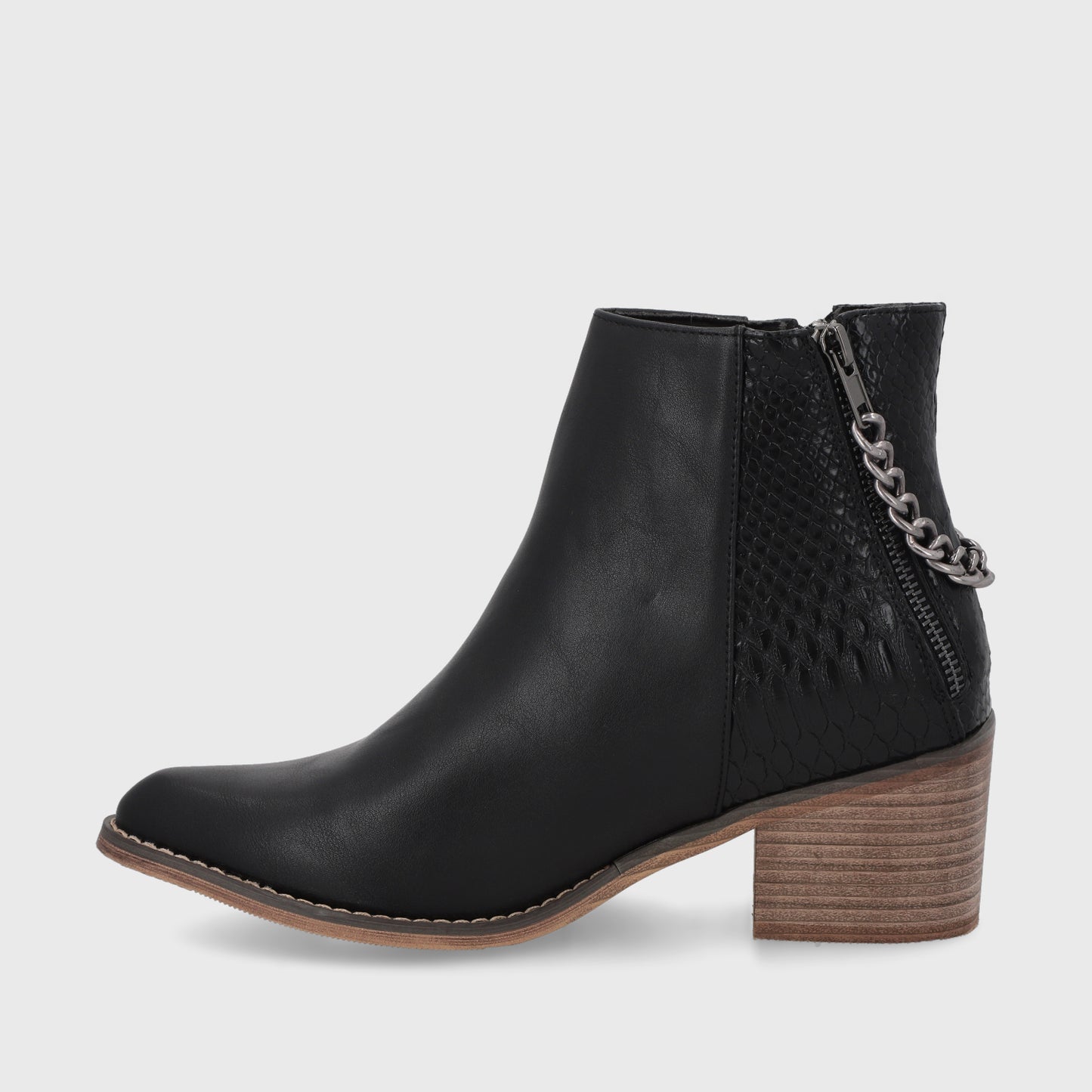 Botín Negro Mujer 9722A