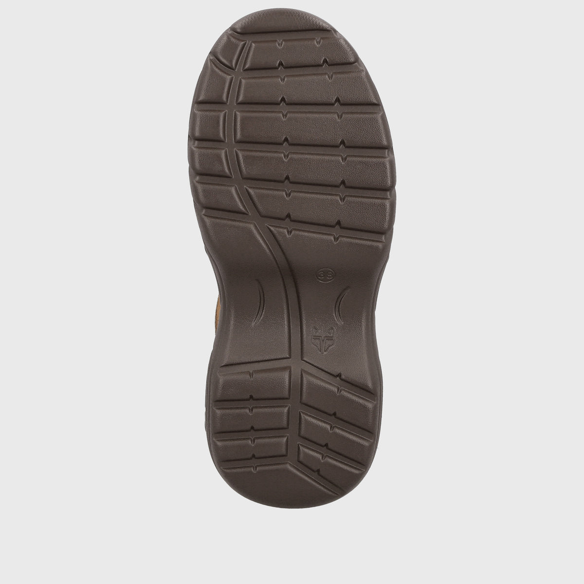 Zapatilla Plataforma Cuero Café Mujer María