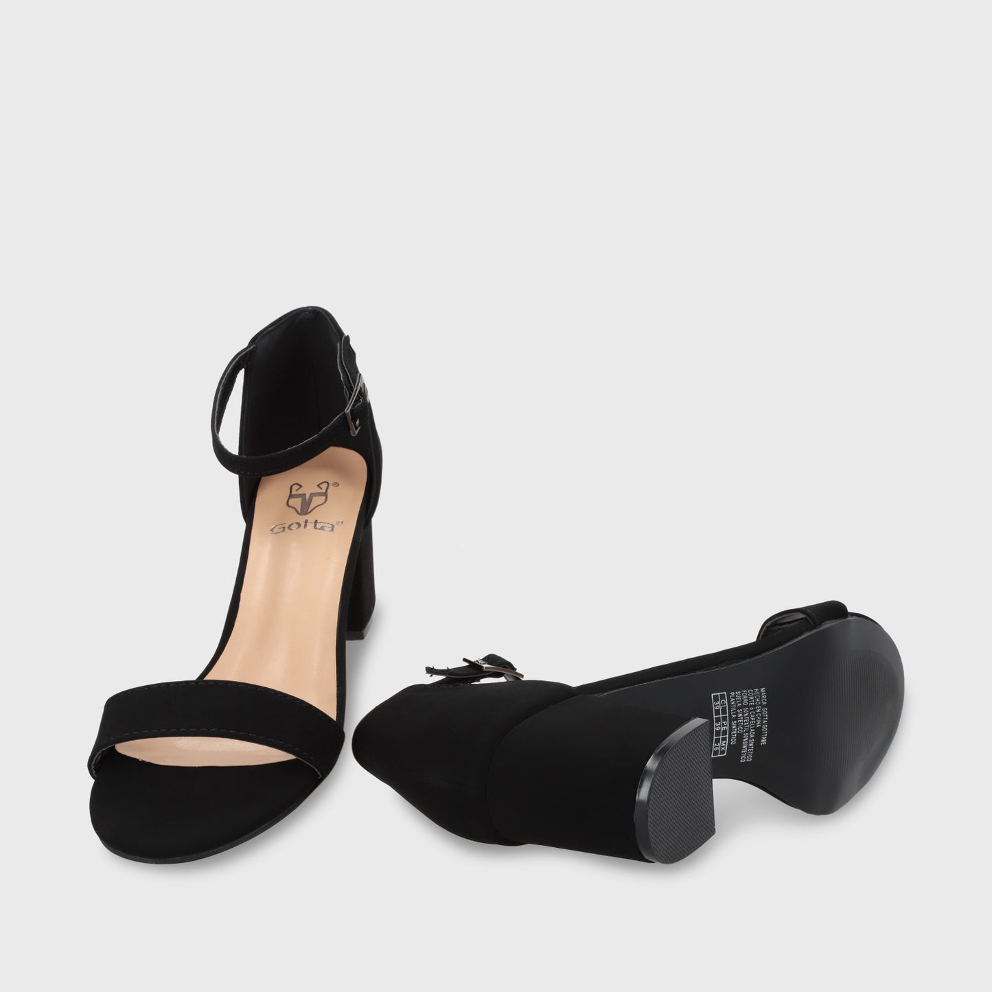 Sandalia Negra Mujer C6161