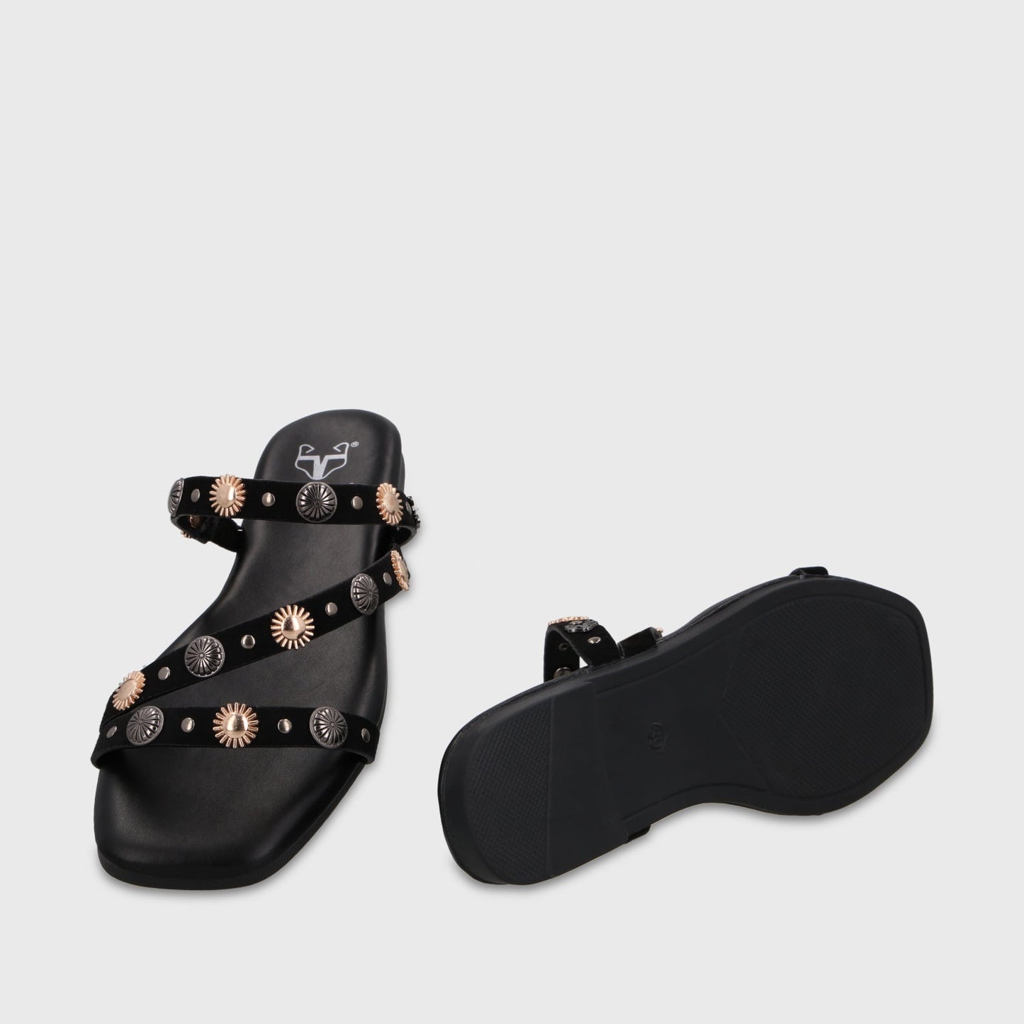 Sandalia Negra Mujer 64141 - Gotta Chile