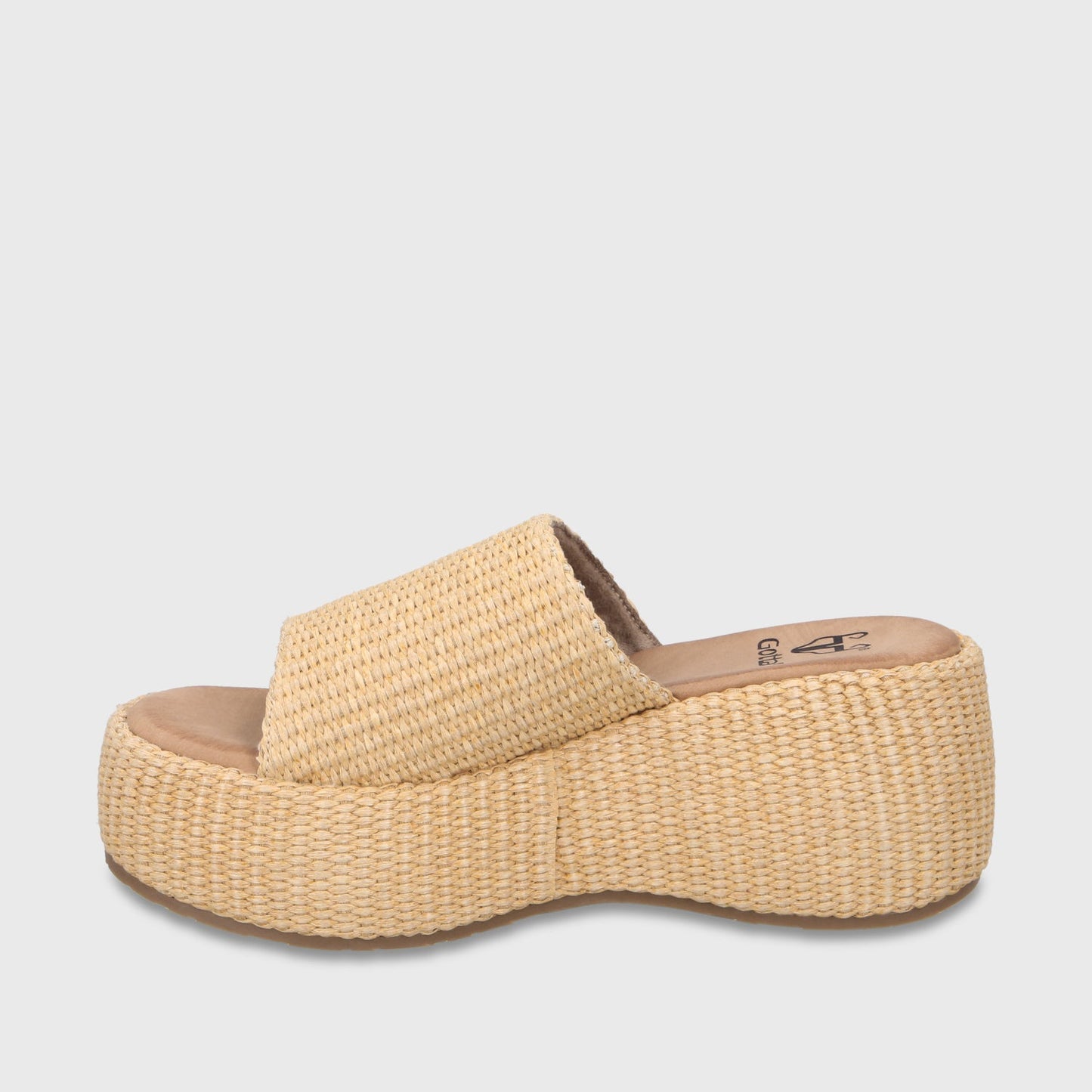 Sandalia Plataforma Beige Mujer 45824 - Gotta Chile