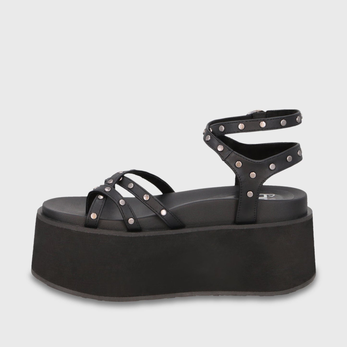 Sandalia Plataforma Negra Mujer 35188 - Gotta Chile