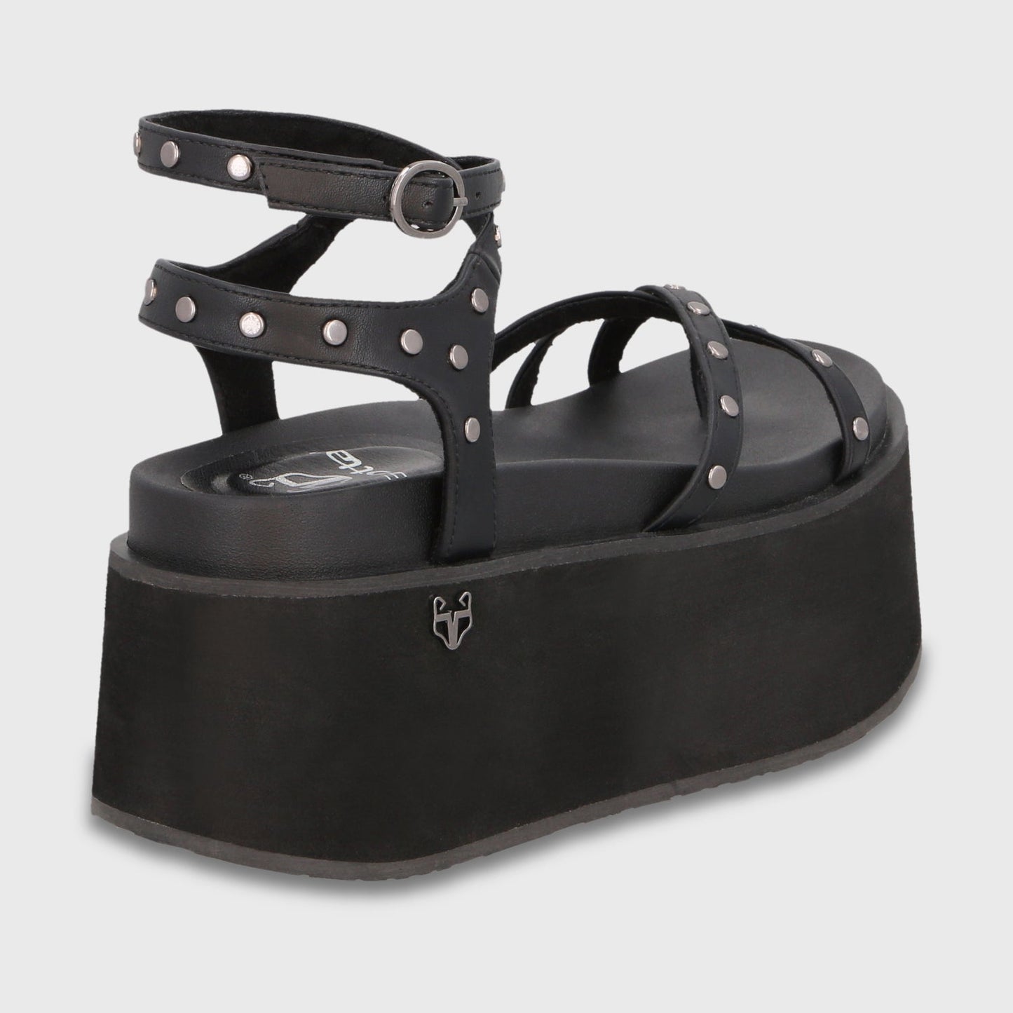 Sandalia Plataforma Negra Mujer 35188 - Gotta Chile