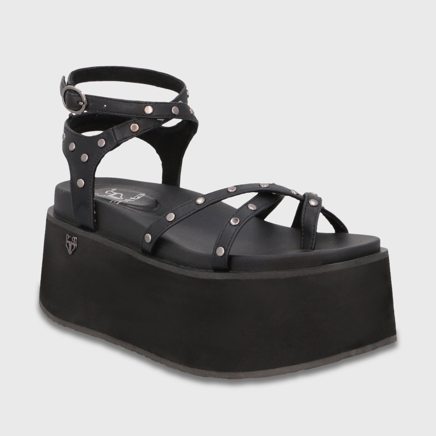 Sandalia Plataforma Negra Mujer 35188 - Gotta Chile