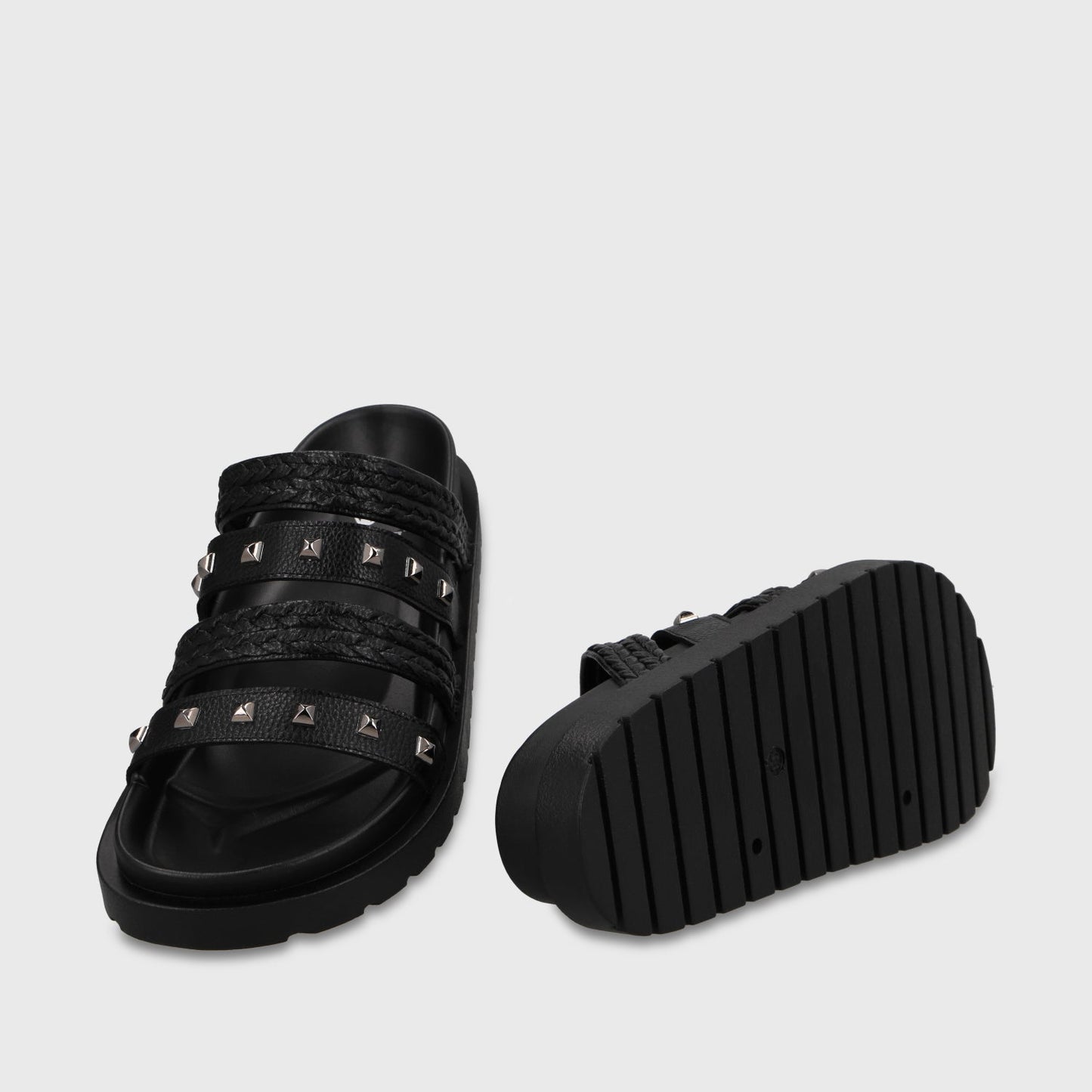 Sandalia Plataforma Negra Mujer 65960 - Gotta Chile
