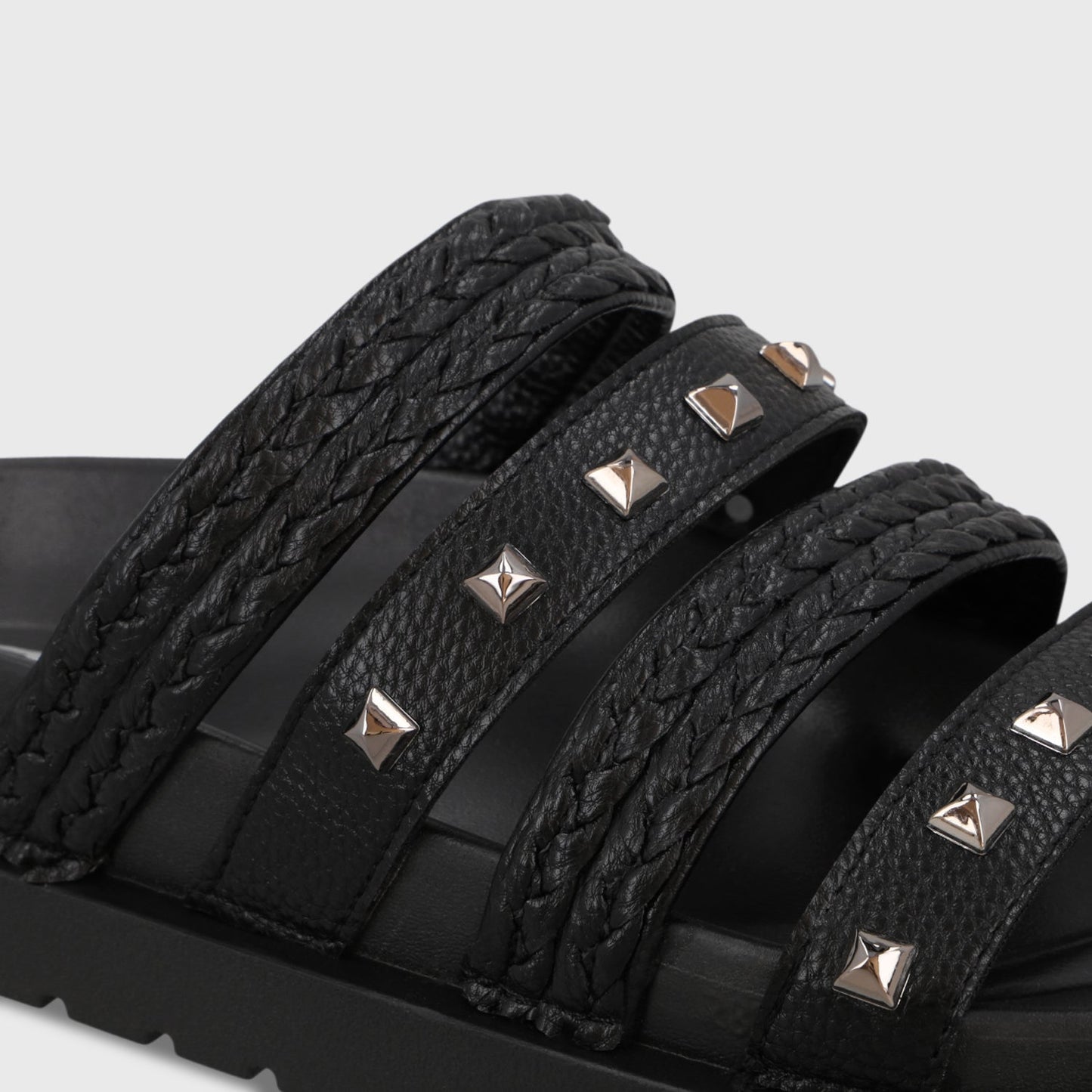 Sandalia Plataforma Negra Mujer 65960 - Gotta Chile