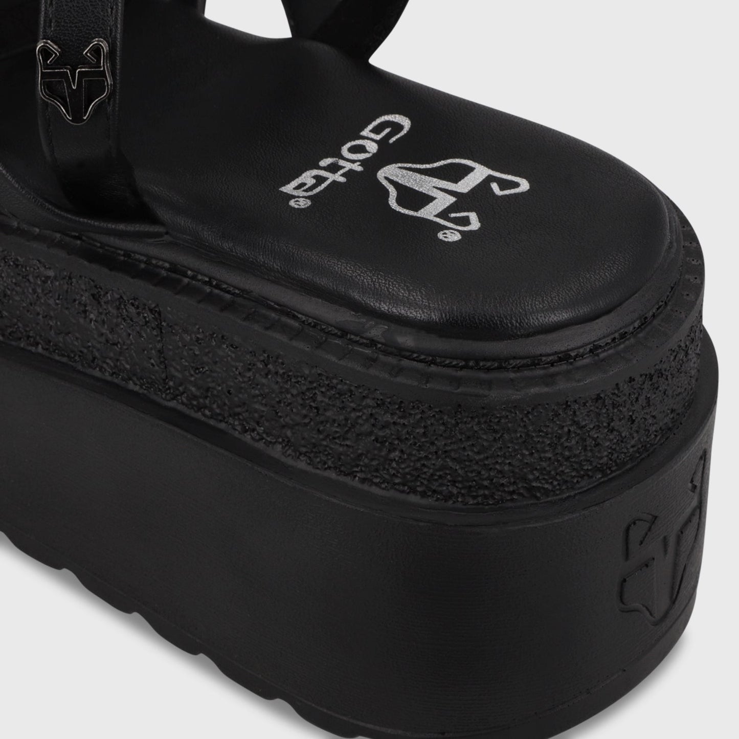Sandalia Plataforma Negro Mujer 65931 - Gotta Chile
