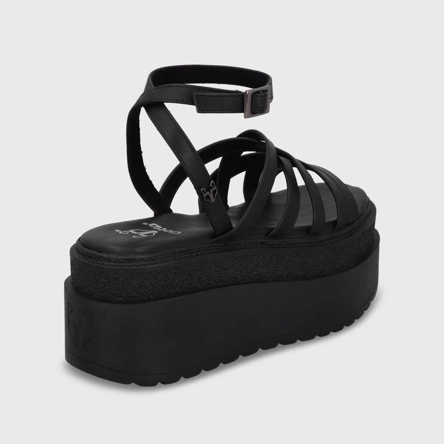Sandalia Plataforma Negro Mujer 65931 - Gotta Chile