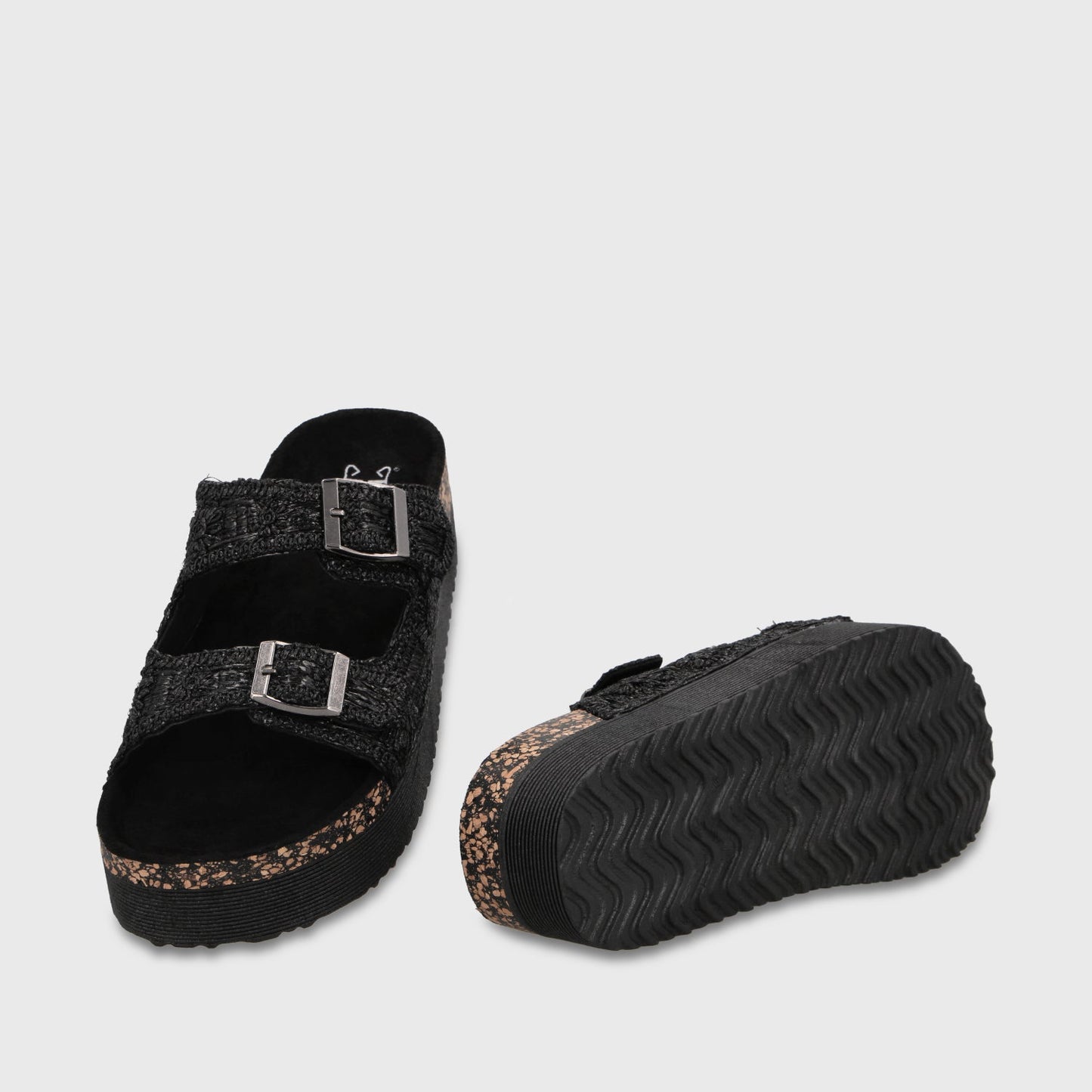 Sandalia Plataforma Negro Mujer 65951 - Gotta Chile