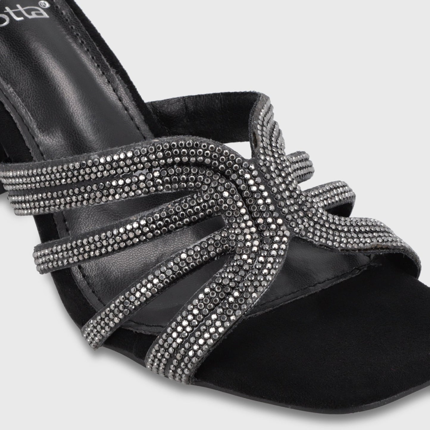Sandalia Taco Negra Mujer 35135 - Gotta Chile