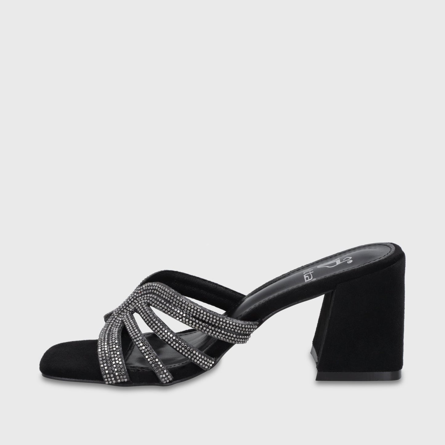 Sandalia Taco Negra Mujer 35135 - Gotta Chile