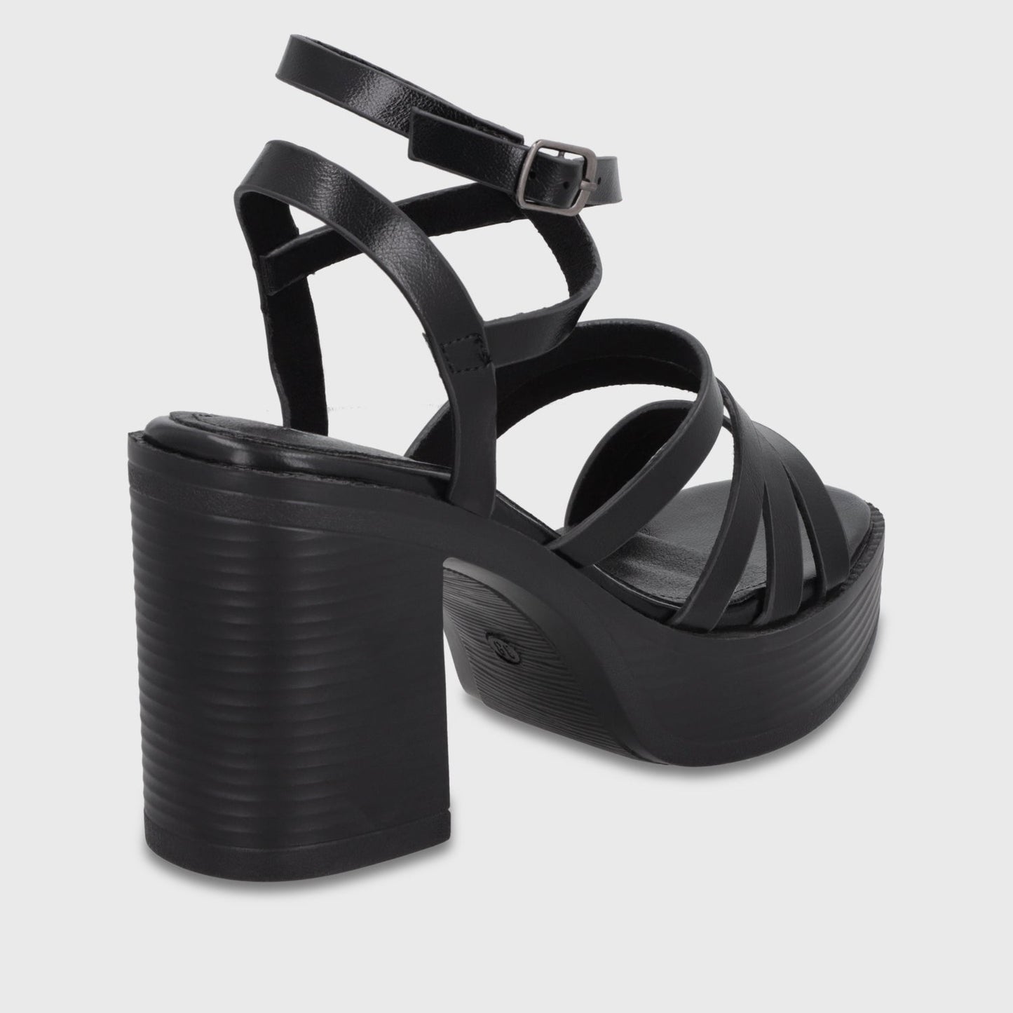 Sandalia Taco Negra Mujer 65921 - Gotta Chile